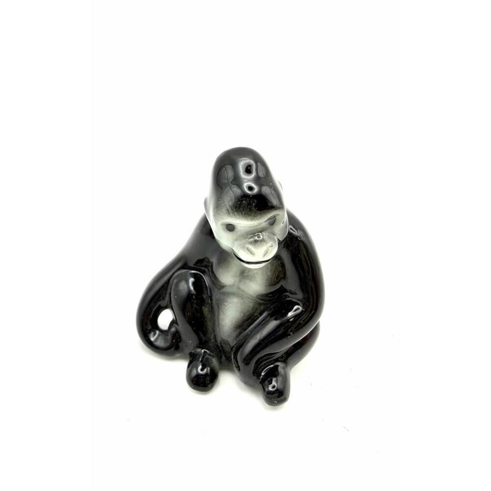 Vtg HTF Bug House Japan Gorilla Ceramic Mini Figure Bone China MG554